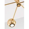 Image de MOKA Kroonluchter messing Witte Bollen 6-lichts