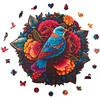 Image de Milliwood - PH615 Houten Puzzel Mandala Vogel | 3D Puzzels bouwpakket | Hobby Speelgoed voor kinderen & volwassenen | Wanddecoratie Woonkamer | 206 stukjes Ø32cm | In luxe geschenkdoos