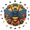 Image de Milliwood - PH653 Houten Puzzel Honingbij | 3D Puzzels bouwpakket | Hobby Speelgoed voor kinderen & volwassenen | Wanddecoratie Woonkamer | 206 stukjes Ø32cm | In luxe geschenkdoos