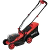 Image de Accu Grasmaaier 36V (2x 18V) - 34 cm Maaibreedte - Inclusief 2x 2.0 Ah Accu & Snellader - Cirkelmaaier met Centrale Maaihoogteverstelling & 35L Opvangbak - YATO 18V Systeem