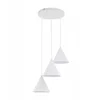 Image de TK Lighting CONO Hanglamp Wit E27 Staal 3 Lampen 140cm