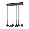Image de Hanglamp CORD ZWART ININIIN 6xGU10 Zwart Metaal - Stijlvol & Modern