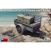Image de MiniArt Modelbouwpakket Militaire voertuigen - 35426 Ben Hur trailer K-52 aanhangwagen met Power Unit PE-95 Plastic - 1:35 - Modelbouw