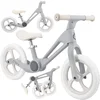 Image de MoMi NORU - Loopfiets - Opvouwbaar - 12 inch - Verstelbaar Zadel - Grijs