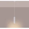 Image de Sollux Lighting Hanglamp Karbon - 118x8x8cm - GU10 - wit - aluminium