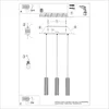 Image de Sollux Lighting Hanglamp Karbon - 98x45x6.5cm - GU10 - wit - aluminium