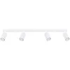 Image de Sollux Lighting Plafondlamp Karbon - 16.5x81x6.5cm - GU10 - wit - aluminium