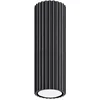 Image de Sollux Lighting Plafondlamp Karbon - 20x6.5x6.5cm - GU10 - zwart - aluminium