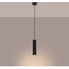 Image de Sollux Lighting Hanglamp Karbon - 118x8x8cm - GU10 - zwart - aluminium