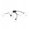Image de Emibig VIBRA 6 BL OPAL Plafondlamp Zwart Staal E14 6x10W