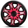 Image de 4-Delige J-Tec Wieldoppenset Nascar 13-inch zwart/roze