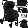 Image de MoMi CLARA Kinderwagen - Verstelbare Duwstang - Vering op Alle Wielen - Tot 22 kg - Zwart