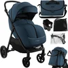 Image de MoMi CLARA Kinderwagen - Verstelbare Duwstang - Vering op Alle Wielen - Tot 22 kg - Blau