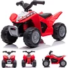Image de Elektrische kinderauto quad, 3km/h, kinderquad, meerijdende auto voor kinderen vanaf 18 maanden, ledlamp, speelgoed (Rood)
