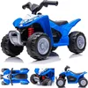 Image de Elektrische kinderauto quad, 3km/h, kinderquad, meerijdende auto voor kinderen vanaf 18 maanden, ledlamp, speelgoed (Blauw)