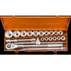 Image de NEO - Dopsleutelset - 3/4" - 21-delig - Chroom-Vanadiumstaal