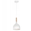 Image de NOAK Hanglamp Wit Metala Hout E27 60W