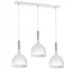Image de Moderne Witte Houten Hanglamp E27 voor Boven de Eettafel