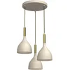 Image de Lumina NOAK Plafondlamp Beige Goud Mei 3xE27 Moderne Woonkamer