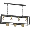 Image de Lumina Flores Hanglamp met Plantenbak - Zwart/Goud - 4xE27