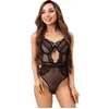 Image de Livco Corsetti Fashion - Paula Lc 20209 Body With Lace Decorations Black L/Xl