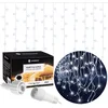 Image de Springos IJspegel Verlichting Buiten | IJspegel Verlichting | Kerstverlichting Buiten | 20 m + 2.5 m Snoer | Connectable | 500 LED | Flash | Koel Wit
