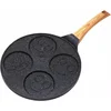 Image de Kinghoff 1666 - Pannenkoekenpan gezichtjes - houten handvat - 26.5 cm