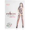 Image de Zwarte jarretel catsuit - strikjes motief