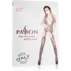 Image de Zwarte catsuit met open kruis en decollete - One Size