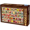 Image de D-Toys puzzel vintage collage bloemen 1000 stukjes legpuzzel.