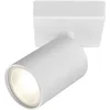 Image de Braytron - LED Plafondspot - GU10 fitting - 55x130mm - Mat wit - vierkante plafondplaat