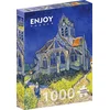 Image de Enjoy Puzzle puzzel Vincent Van Gogh - The Church in Auvers-sur-Oise 1000 stukjes.