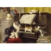 Image de Enjoy Puzzle legpuzzel The Piano Lesson - 1000 stukjes katten kunst.