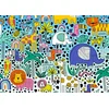 Image de Enjoy Puzzle legpuzzel Doodle Safari - 1000 stukjes dieren.
