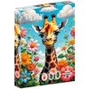 Image de 1000-delige Puzzel: Schattige Giraffe, Levendige Kleuren