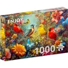 Image de Enjoy Puzzle legpuzzel vogels en vlinders 1000 stukjes kleurrijk.