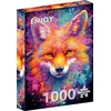 Image de Enjoy Puzzle legpuzzel Fiery Fox 1000 stukjes kleurrijk karton.