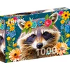 Image de Enjoy Puzzle - Bloemige Wasbeer [ Floral Raccoon ] - Generatieve Kunstmatige Intelligentie - 1000 stukjes 68×48cm (H×B) - AI Puzzels voor volwassen - Enjoy-2389