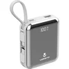 Image de Volkano Solace - Powerbank 10000 mAh Ingebouwde Kabels - Powerbank - USB A, USB C en Lightning - Wit Zilver
