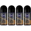 Image de NIVEA Deo Roller Deep Espresso 4 x 50 ml