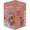 Image de Glitter Tiles Pack Transparant & Pink 16-delig