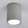 Image de Lucande - plafondlamp - 1licht - aluminium, gehard glas - H: 14 cm - E27 - zilvergrijs