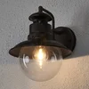 Image de Lindby - Wandlamp buiten - 1licht - IJzer, glas - H: 26.8 cm - E27 - roestbruin, helder