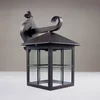 Image de Lindby - Wandlamp buiten - 1licht - Aluminium, kunststof - H: 34 cm - E27 - roest, helder