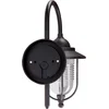 Image de Lindby - Wandlamp buiten - 1licht - Aluminium, polycarbonaat - H: 37 cm - E27 - roest, helder