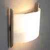 Image de Lindby - wandlamp - 2lichts - Glas, metaal - H: 25 cm - E27 - wit gesatineerd, nikkel gesatineerd