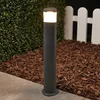 Image de Lucande - LED buitenlamp - 1licht - Aluminium, polycarbonaat - H: 50 cm - antraciet, helder - Inclusief lichtbron