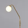 Image de Lindby - vloerlamp - 1licht - Metaal, glas - H: 162 cm - E14 - messing, opaal wit