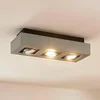 Image de Arcchio - buitenspot - 3lichts - Aluminium - H: 8.5 cm - GU10 - zilvergrijs