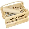 Image de Tactic Mölkky   Vang- en Werpspel - Origineel Fins Houten Werpspel In Luxe Houten Draagkist   Duurzaam Berkenhout   Met Gratis Score-App